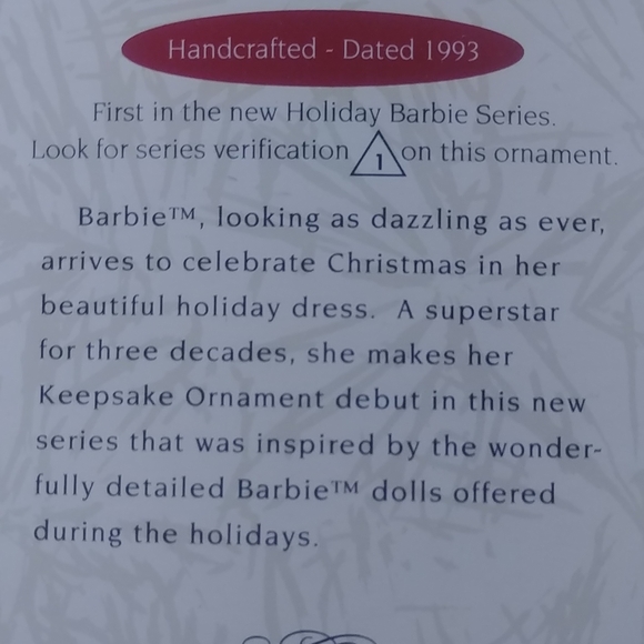 Vintage Holiday Barbie collectors Series 1-4 - Picture 3 of 10